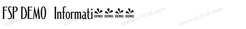 FSP DEMO   Informati字体转换